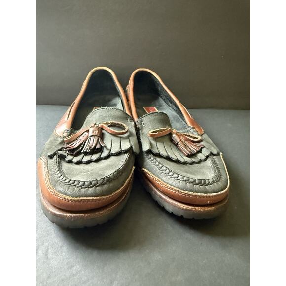 Mens Cole Haan Country 2-Tone Leather Kilt Tassel Loafers Shoes Size 10.5 M main image 4